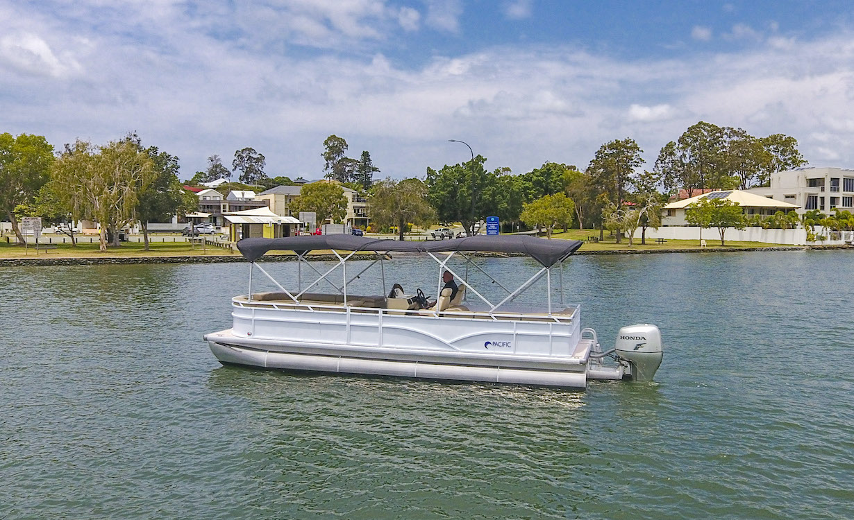 Pacific 210 pontoon boat